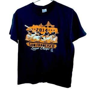 Retro San Francisco Giants 2014 Champs World Series MLB Baseball Men’s M T-Shirt